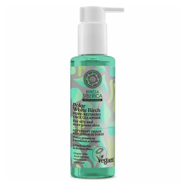 NATURA SIBERICA Bereza Siberica Čisticí gel pro zmenšení pórů 145 ml