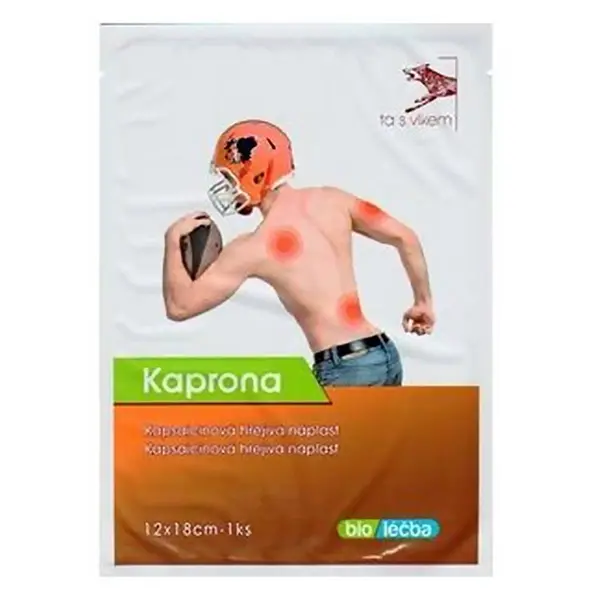 KAPRONA Kapsaicinová prohřívací náplast 12 x 18 cm