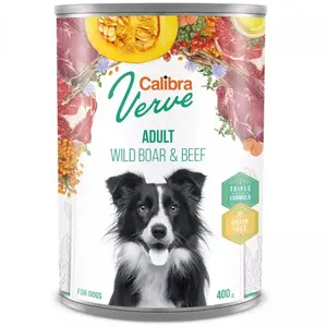CALIBRA Verve Adult Wild Boar&Beef konzerva pro psy 400 g