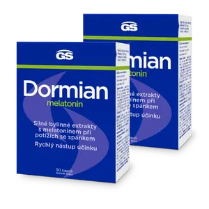GS Dormian melatonin, 2 × 30 kapslí