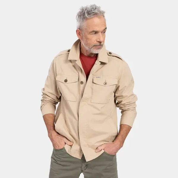 Bushman Pánská lehká bunda Declan, béžová M