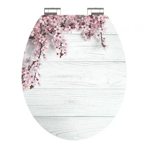 WC sedátko SCHÜTTE Flowers And Wood Soft Close MDF