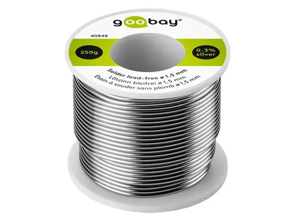 Cín 1.5mm 250g 99,3%Sn 0,7%Cu GOOBAY 40848