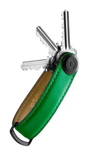 Klíčenka Orbitkey Leather Island Green