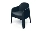 Židle zahradní MILANE 680x600x805mm - uhelná