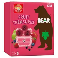 BEAR Fruit treasures berry jahoda a borůvka 5 x 20 g