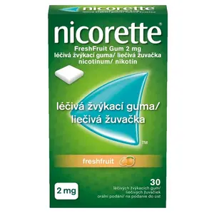 NICORETTE Freshfruit 2 mg Léčivá žvýkací guma 30 kusů