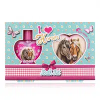 ACCENTRA Set koupelový I love horses v dárkovém balení 3 kusy