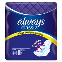 ALWAYS Classic Night Hygienické vložky s křidélky 8 ks