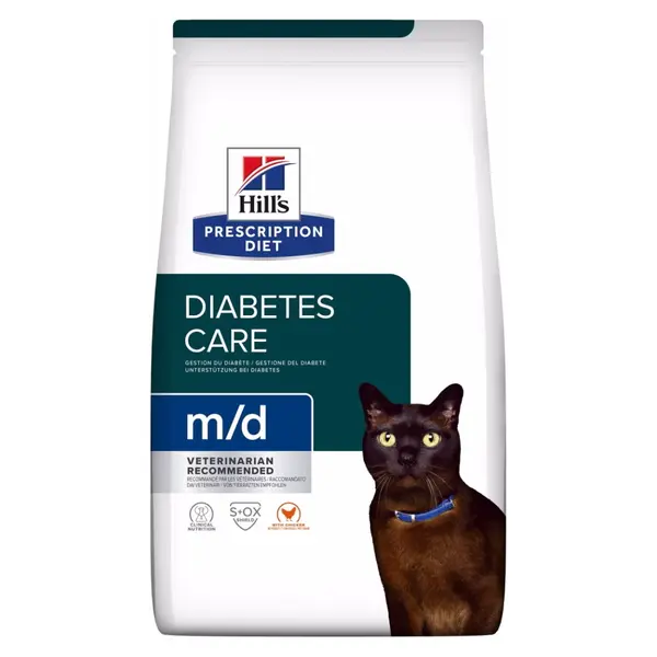 HILL'S Prescription Diet m/d granule pro kočky 3 kg