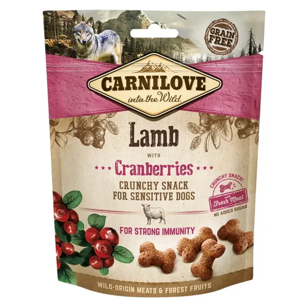 CARNILOVE Dog crunchy snack lamb&cranberries 200 g