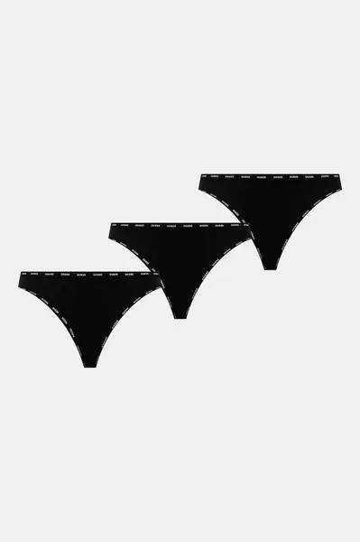 Guess  tanga dámské bavlněné s elastanem 3-pack