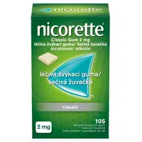 NICORETTE Classic 2 mg Léčivá žvýkací guma 105 kusů