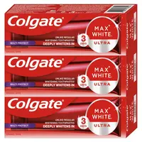 COLGATE Max White Zubní pasta Ultra Multiprotect bělicí 3 x 50 ml