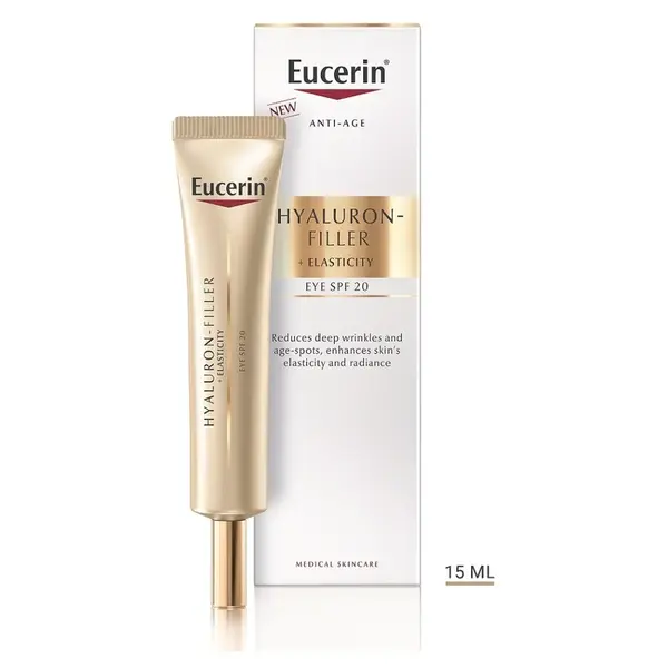 EUCERIN Hyaluron-Filler + Elasticity Oční krém SPF 20 15 ml