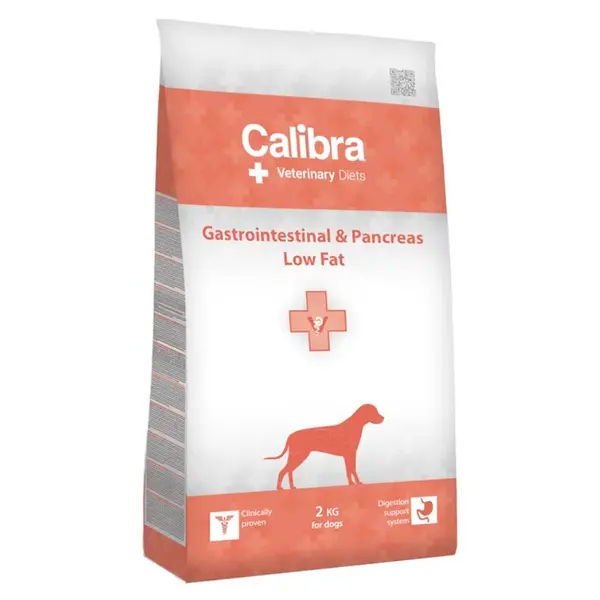 CALIBRA Veterinary Diets Gastrointestinal&Pancreas Low Fat, Hmotnost balení (g): 2 kg