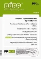 DÚPP 11/2016 (Podpora kapitálového trhu z pohľadu daní)