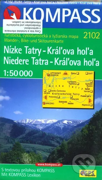 Nízke Tatry - Kráľova hoľa (1:50 000)
