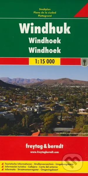 Windhuk 1:15 000 (Plán mesta)