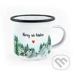 Smaltovaný hnček Hory sú láska