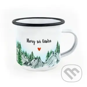 Smaltovaný hnček Hory sú láska