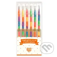 Dúhové gélové perá, 6 ks