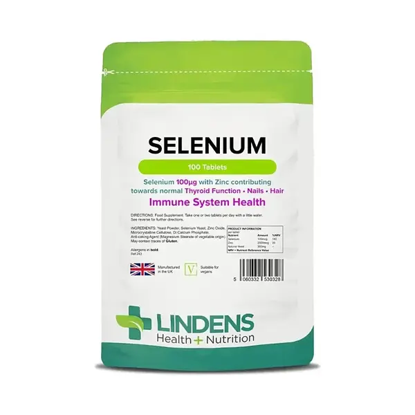 LINDENS Health + Nutrition Selén 100 µg & Zinok, 100 tabliet