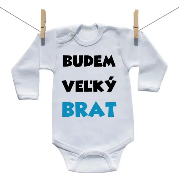 Boodyy Body s dlhým rukávom Budem veľký brat 68 (3-6 mesiacov)