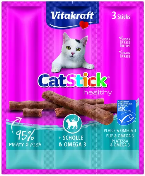 Vitakraft Cat Stick platýz a omega 3