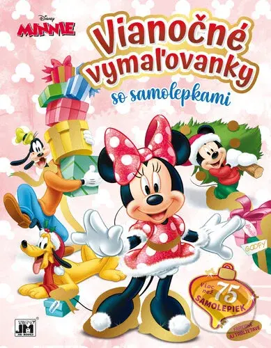 Vianočné vymaľovanky a samolepky - Minnie