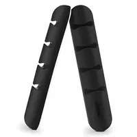 2x samolepiaci 4 káblový organizér - Čierna H26285