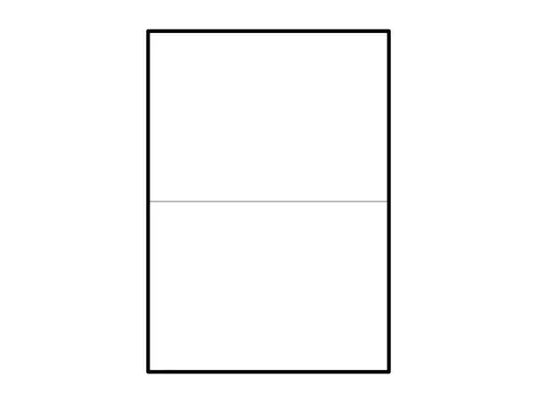 100 ks - Samolepící bílé matné etikety 210x148,5 mm, 2 ks na A4