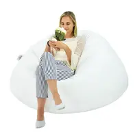 Sedací vak guľa biela EMI