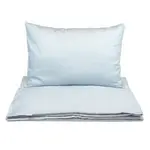 Obliečky do postieľky - svetlomodrá bodka