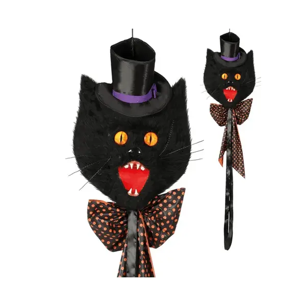 Guirca Visiaca dekorácia Strašidelná mačka 115cm