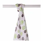 XKKO BMB Bambusová osuška 90x100 - Lime Spirals (1ks)