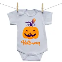 Boodyy Body s krátkym rukávom Halloween tekvica 50 (0 mesiacov)