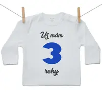 Boodyy Tričko s dlhým rukávom Už mám 3 roky Chlapec 74 (6-9 mesiacov)