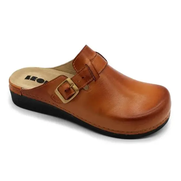 Leon 5000 Dámska Antistres zdravotná kožená obuv 40 - 26cm, hnedá, 3,5 cm