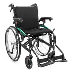 Timago ultraľahký invalidný vozík ACTIV-TIM, šírka 46cm, čierny, pevné kolesá