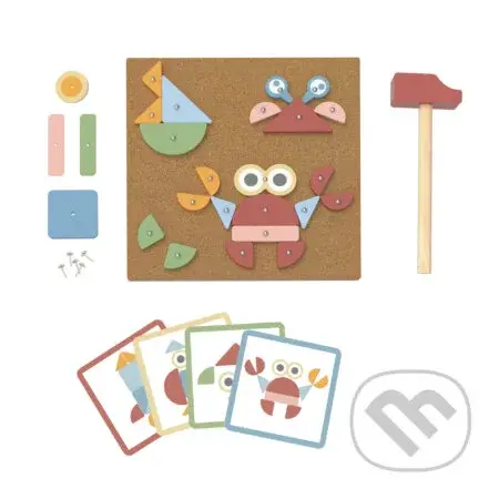 Hra s kladivkom Tvary Pastel