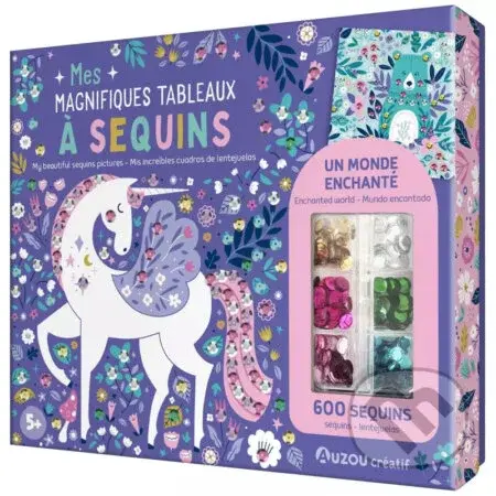 Auzou MOJE NÁDHERNÉ FLITROVÉ OBRÁZKY – Kreatívny Set s 600 Flitrami