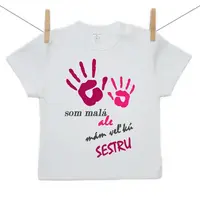 Boodyy Tričko s krátkym rukávom Som malá ale mám veľkú sestru 104 (3-4 roky)