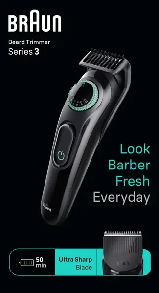 Braun Zastrihávač Brady Series 3 BT3410, Zastrihávač Pre Mužov S 50-min. Výdržou