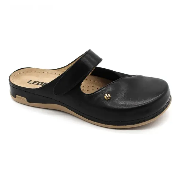 Leon 953 Dámska zdravotná celo-kožená obuv na Hallux Valgus 37 - 24cm, čierna, 2,5 cm