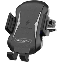 Držiak na Telefón s Bezdrôtovou Nabíjačkou - Čierna H34310