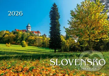 Nástenný kalendár Slovensko v obrazoch 2026 (slovenské menné kalendárium)