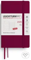 Weekly Planner & Notebook 2026 Pocket (A6) Port Red