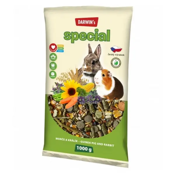 DARWIN'S Morča králik special 1 kg