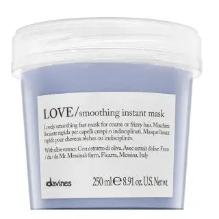 Davines Essential Haircare Love Smoothing Instant Mask maska pre hrubé a nepoddajné vlasy 250 ml